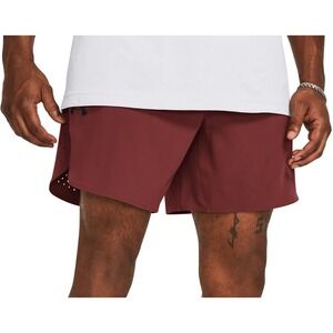 Under Armour Peak Woven Men's XL Shorts Cinna Red/Black X-Large Running